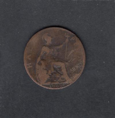 Beschrijving: 1/2 Penny  EDWARD VIi